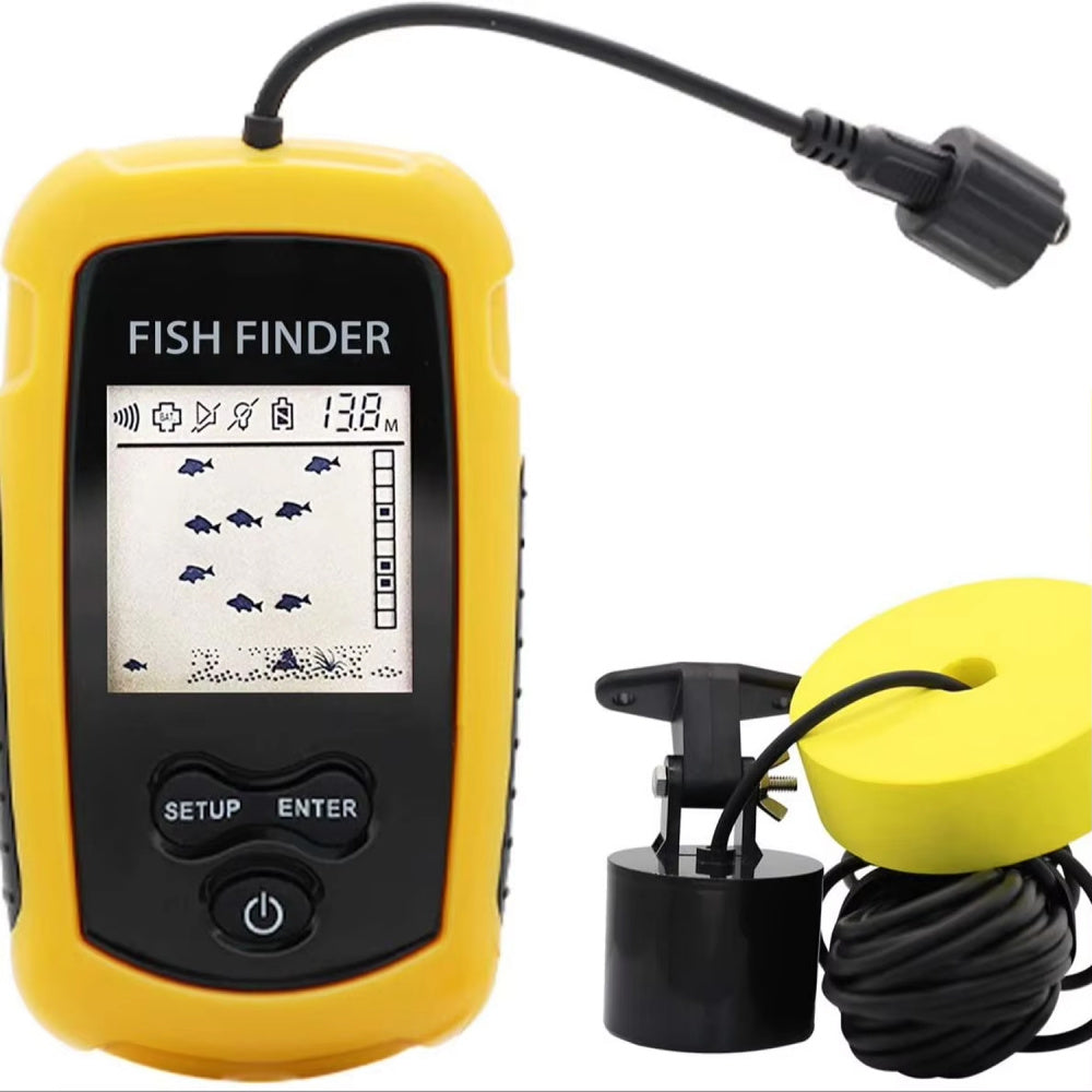 FishiGill 100M Portable Sonar Fish Finder with LCD Display
