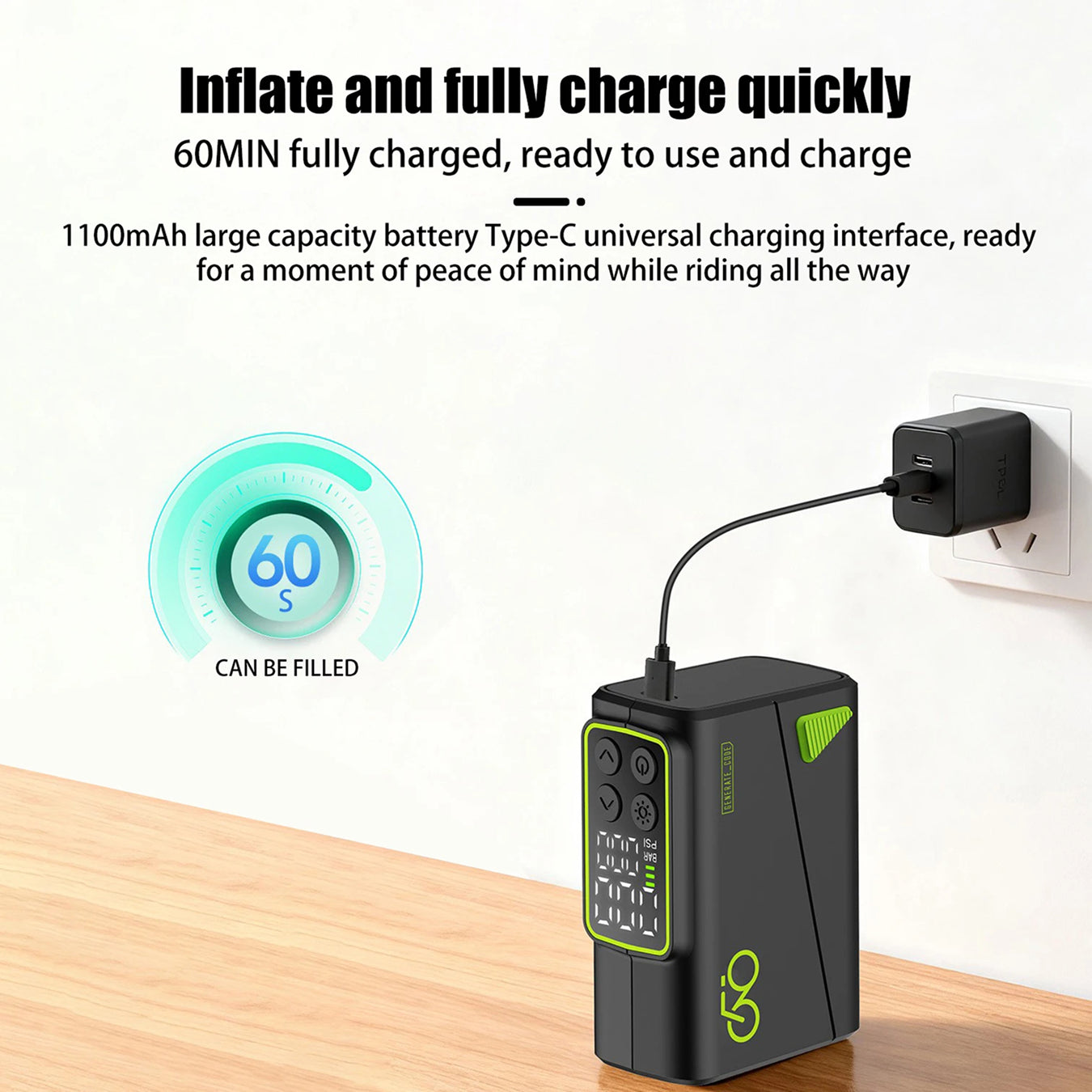 AirVoltix Electric Bike Pump