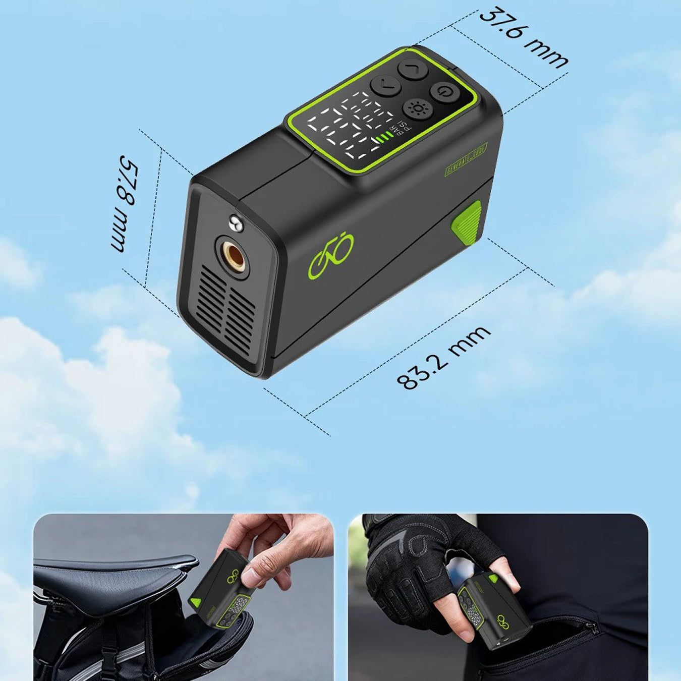 AirVoltix Electric Bike Pump