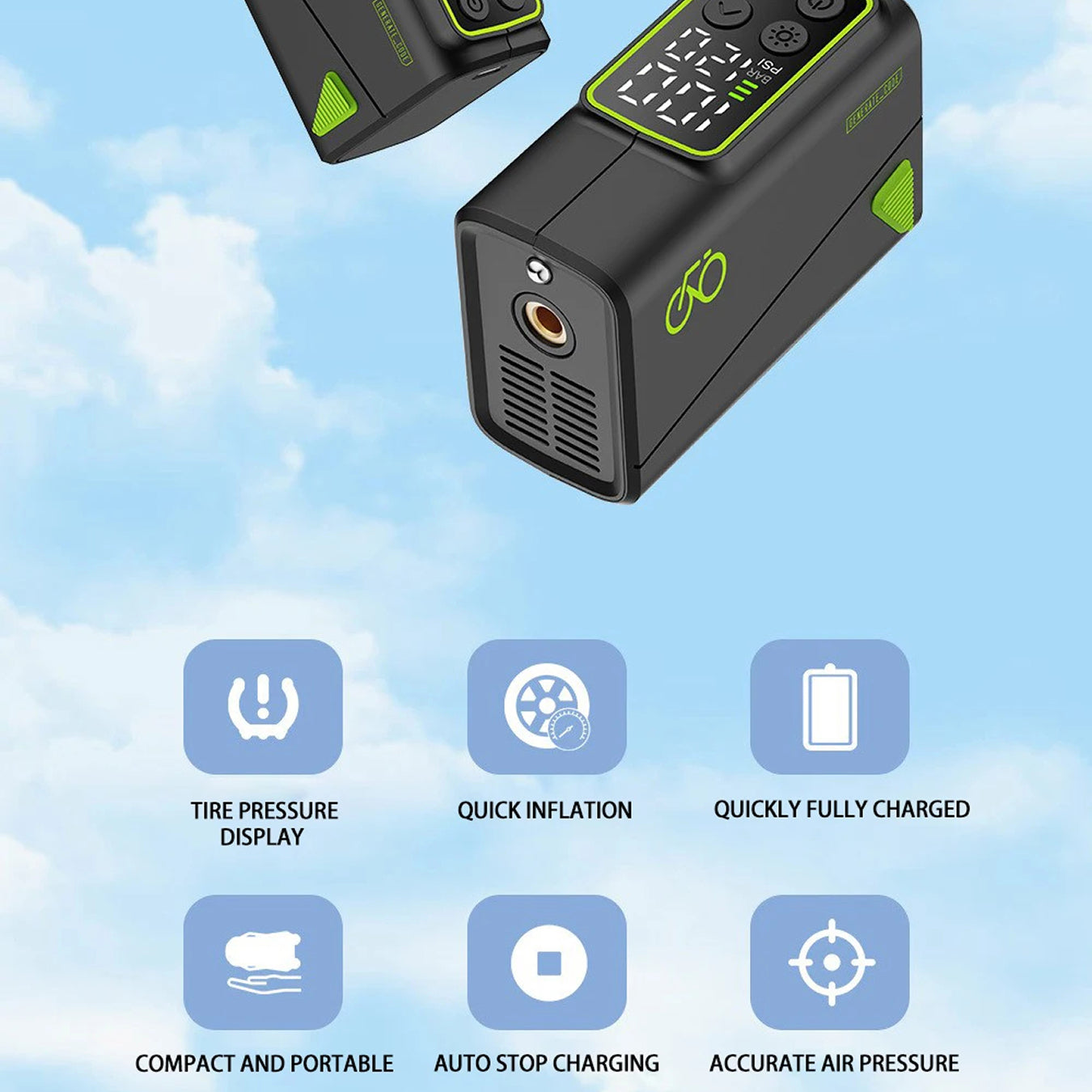 AirVoltix Electric Bike Pump