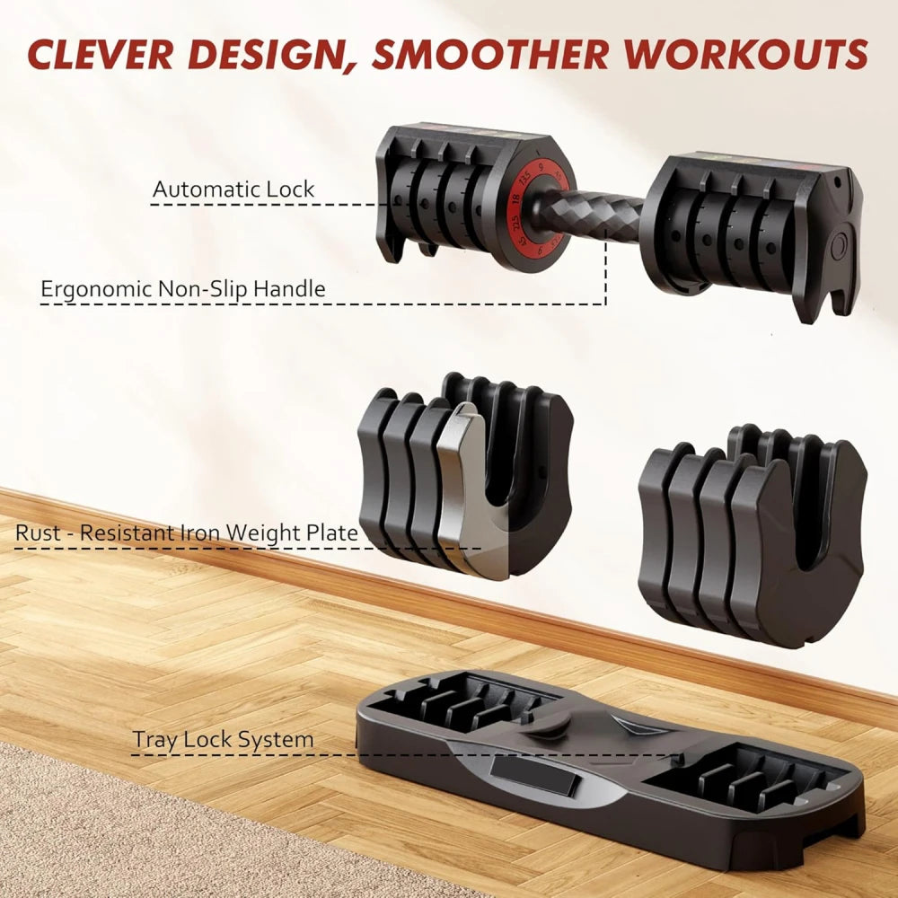 FlexBelio Adjustable Dumbell
