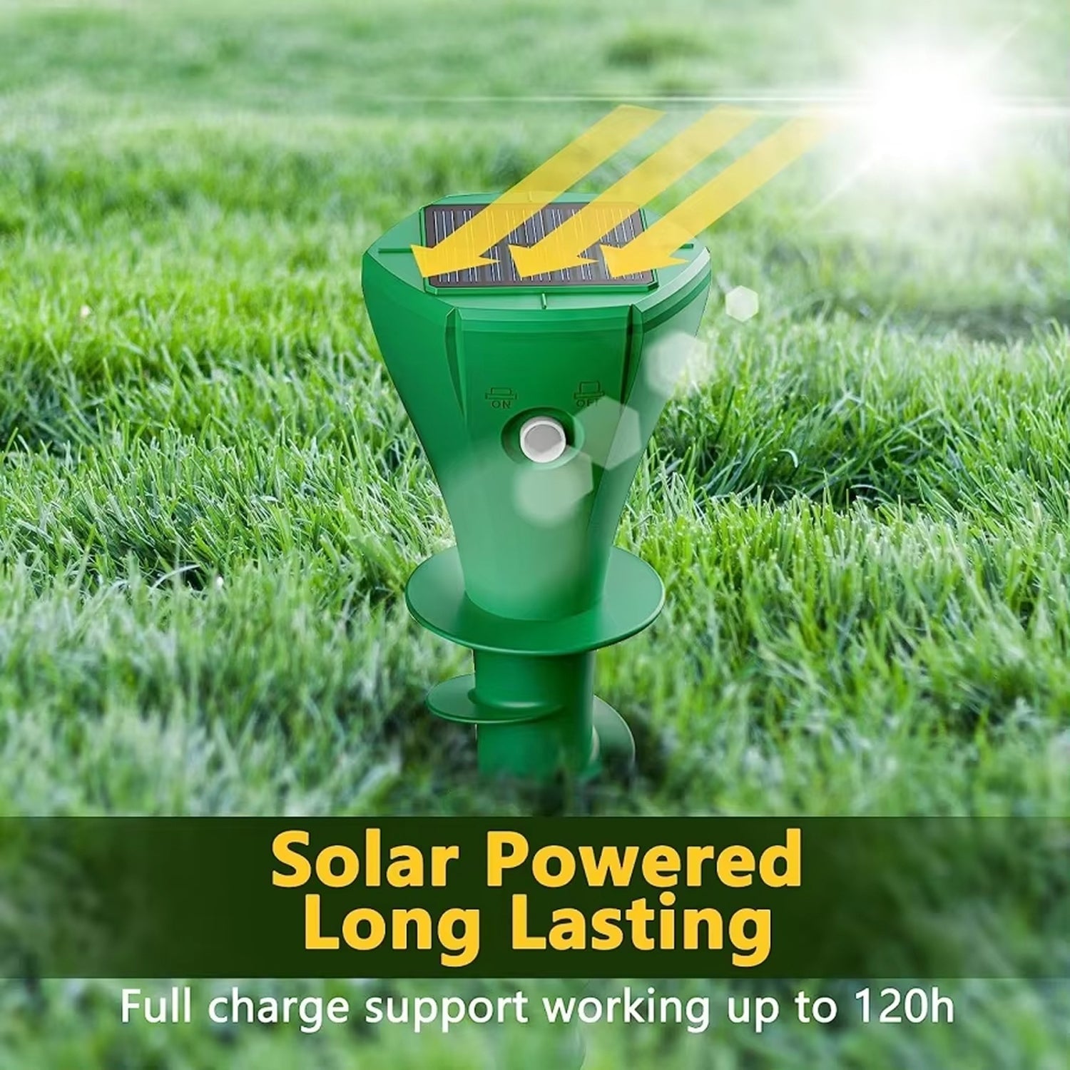 SlytRatle Solar Powered Snake Repellent with Intelligent Vibration